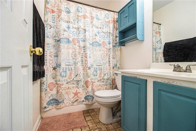 7341 Raleigh Way, Bethlehem, GA 30620 - full bath with toilet, vanity, and curtained shower
