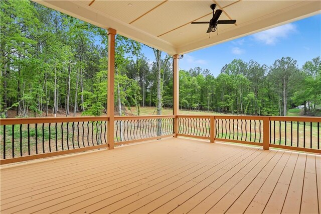 1525 Tapestry Rdg, Lawrenceville, GA 30045 - wooden terrace featuring ceiling fan