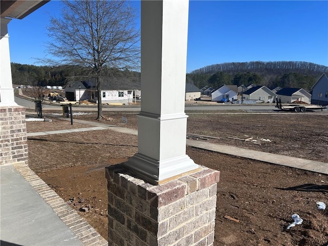 exterior details featuring a mountain view