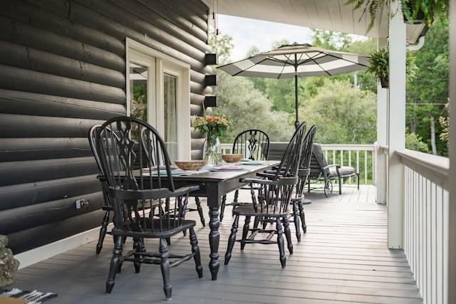 328 Black Ankle Creek Rd, Cherry Log, GA 30522 - view of deck
