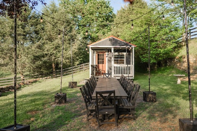 328 Black Ankle Creek Rd, Cherry Log, GA 30522 - view of yard featuring an outbuilding