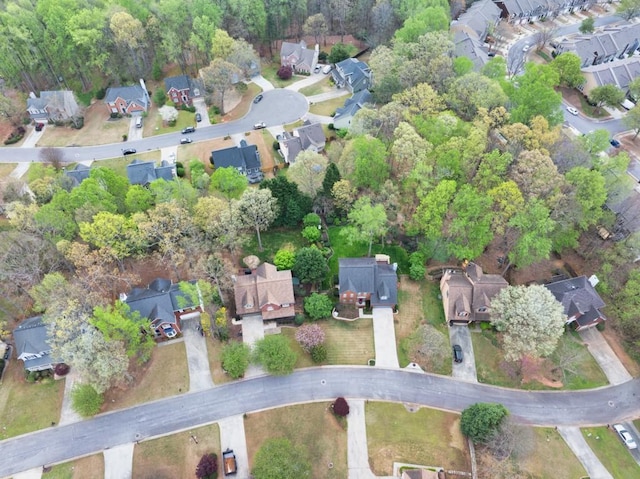 bird's eye view with a residential view