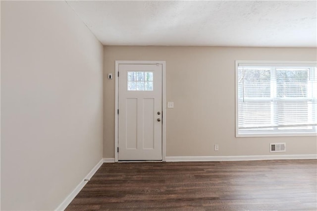 4412 Rustic Wood Dr, Stone Mountain, GA 30083 - entryway with dark hardwood / wood-style flooring and a wealth of natural light