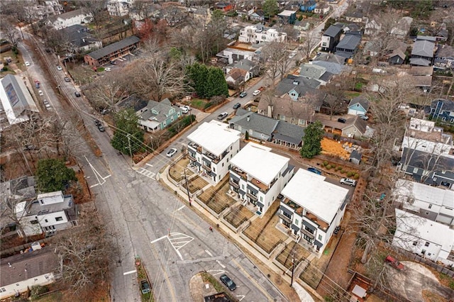 bird's eye view featuring a residential view