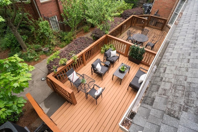190 Centennial Way, Atlanta, GA 30313 - deck featuring an outdoor living space and outdoor dining area