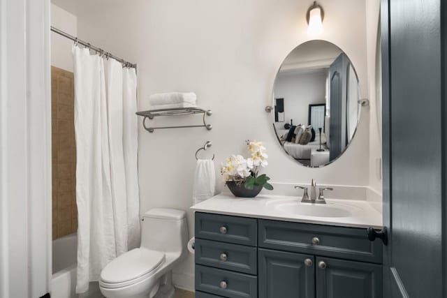 bedroom featuring ceiling fan, baseboards, wood finished floors, visible vents, and ornamental molding