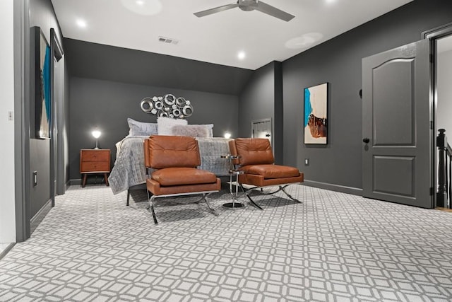 full bath featuring vanity, ensuite bathroom, toilet, and shower / bath combination with curtain