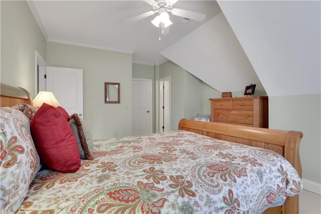 79 Strawberry Way, Jasper, GA 30143 - carpeted bedroom featuring a ceiling fan and ornamental molding