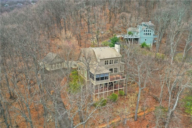 79 Strawberry Way, Jasper, GA 30143 - aerial view of property and surrounding area featuring a forest