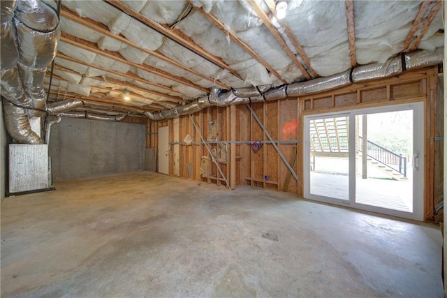 view of basement