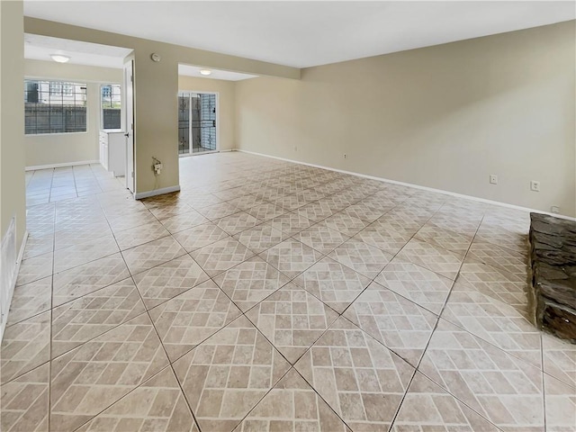 view of tiled spare room