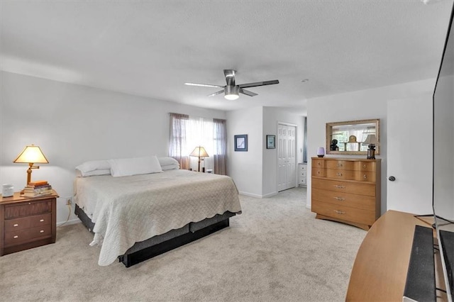 6863 Recreation Ln, Acworth, GA 30102 - bedroom featuring carpet flooring, ceiling fan, baseboards, and a closet