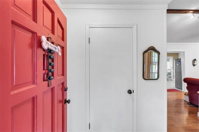 6863 Recreation Ln, Acworth, GA 30102 - foyer entrance featuring wood finished floors
