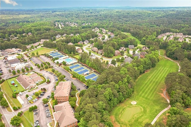 285 Turtle Rock Pl, Acworth, GA 30101 - drone / aerial view of a heavily wooded area and a golf club