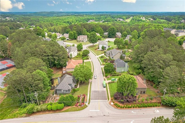 285 Turtle Rock Pl, Acworth, GA 30101 - aerial perspective of suburban area with a forest
