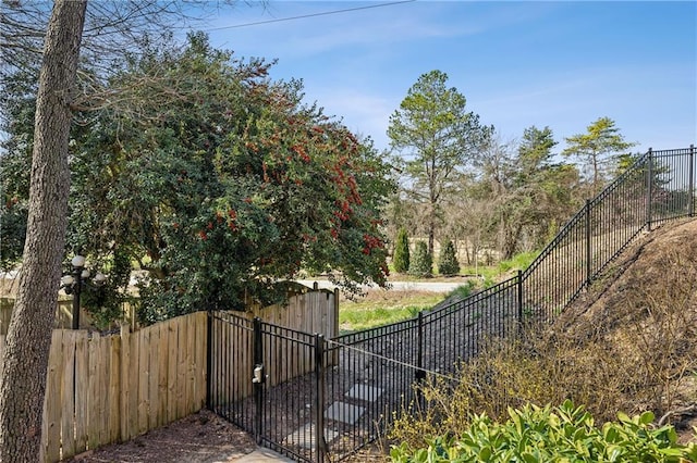 exterior space featuring fence