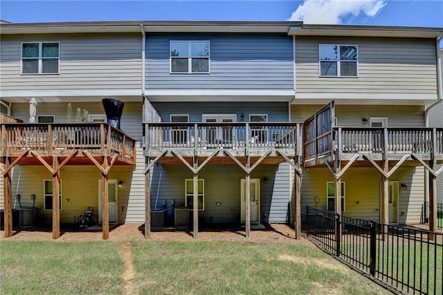 2719 Hedgeway Cir, Kennesaw, GA 30144 - rear view of property featuring a deck
