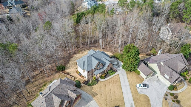 6350 Old Wood Hollow Way, Buford, GA 30518 - aerial view of property and surrounding area with nearby suburban area