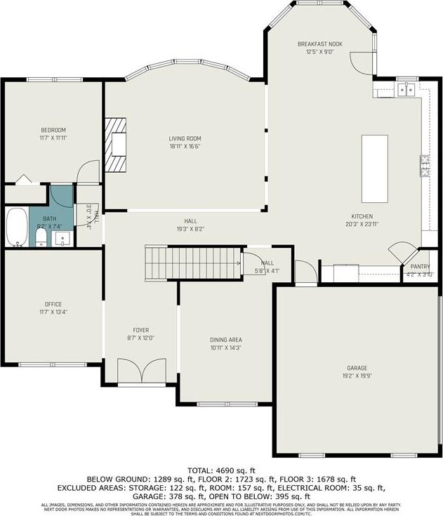 6350 Old Wood Hollow Way, Buford, GA 30518 - view of room layout