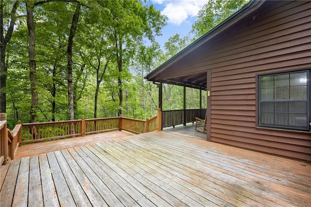 view of deck
