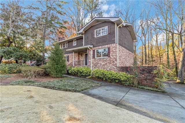 view of property with a front yard