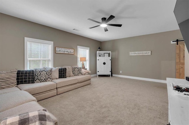 3088 Hiram Sudie Rd, Hiram, GA 30141 - living room with ceiling fan and light carpet