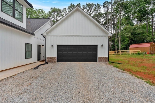 3088 Hiram Sudie Rd, Hiram, GA 30141 - garage featuring gravel driveway