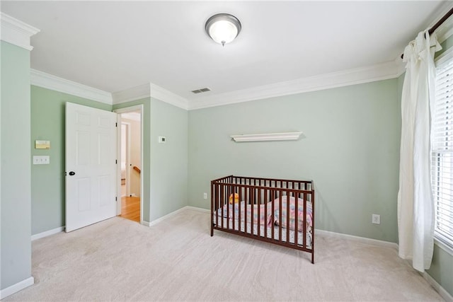 420 Big Bend Trl, Sugar Hill, GA 30518 - carpeted bedroom with ornamental molding, multiple windows, and baseboards