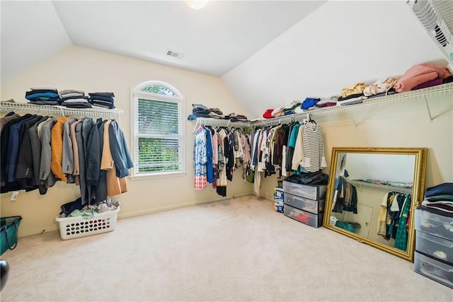 420 Big Bend Trl, Sugar Hill, GA 30518 - spacious closet featuring lofted ceiling and carpet floors