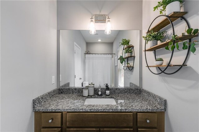 110 Chalfont Cir, Carrollton, GA 30117 - bathroom with vanity and a shower with shower curtain