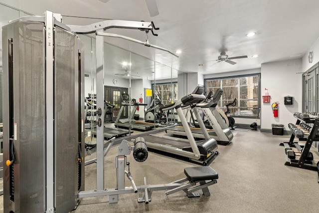 view of exercise room