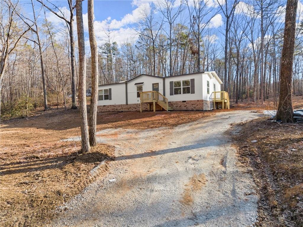 view of manufactured / mobile home