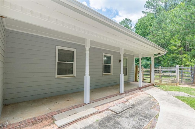 view of home's exterior with a patio area