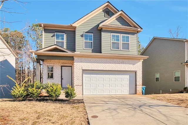 view of front of home featuring a garage