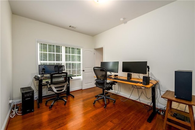 1076 Scenic Park Trl, Lawrenceville, GA 30046 - office with wood finished floors and baseboards