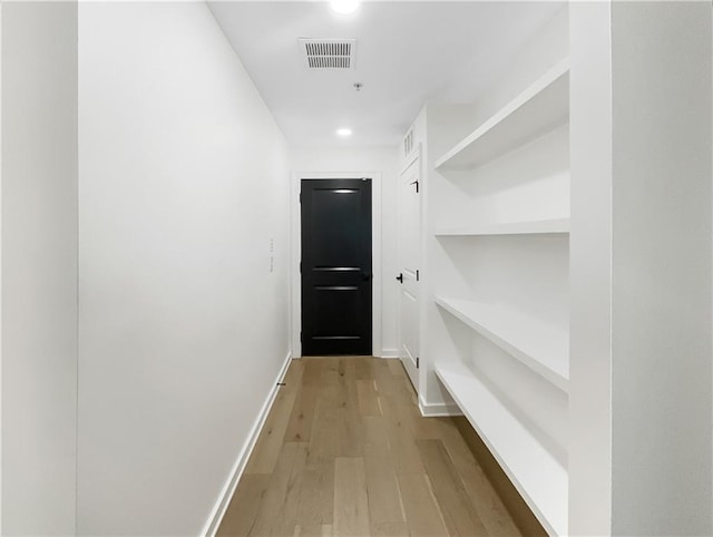 371 Pratt Dr SE Unit 203, Atlanta, GA 30315 - hallway featuring recessed lighting, light wood-style flooring, and visible vents
