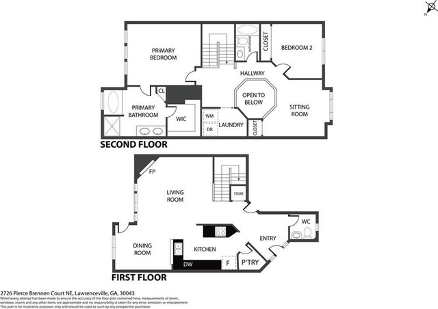 2726 Pierce Brennen Ct, Lawrenceville, GA 30043 - plan