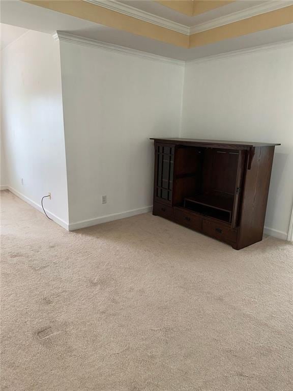 3381 Walkers Ridge Rd, Dacula, GA 30019 - detailed view of crown molding, carpet, and baseboards