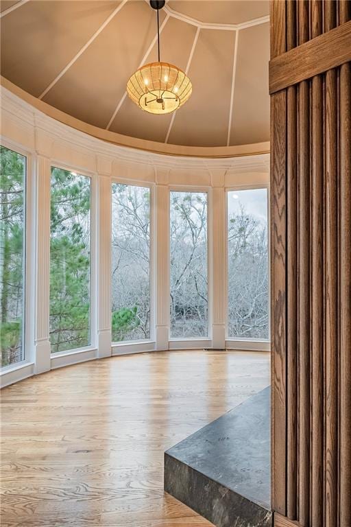 unfurnished sunroom featuring a healthy amount of sunlight