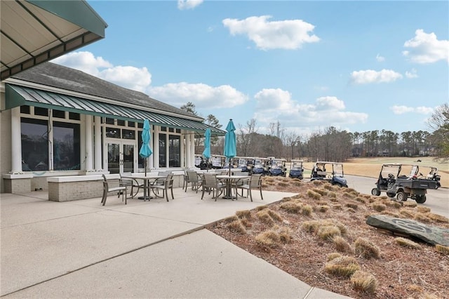 view of patio with french doors