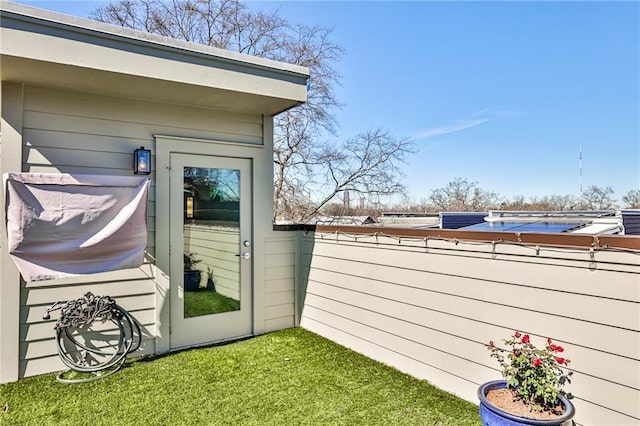 view of outbuilding