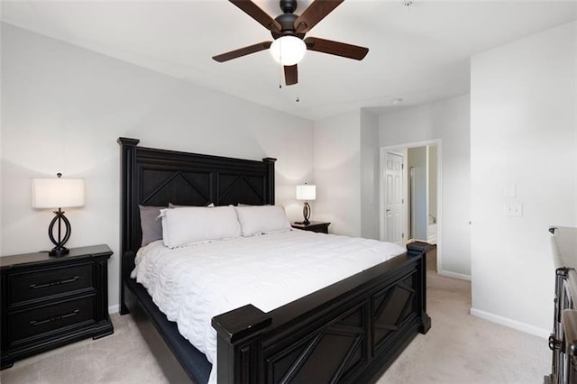 1975 Nocturne Dr Unit 2303, Alpharetta, GA 30009 - bedroom with light colored carpet, baseboards, and a ceiling fan