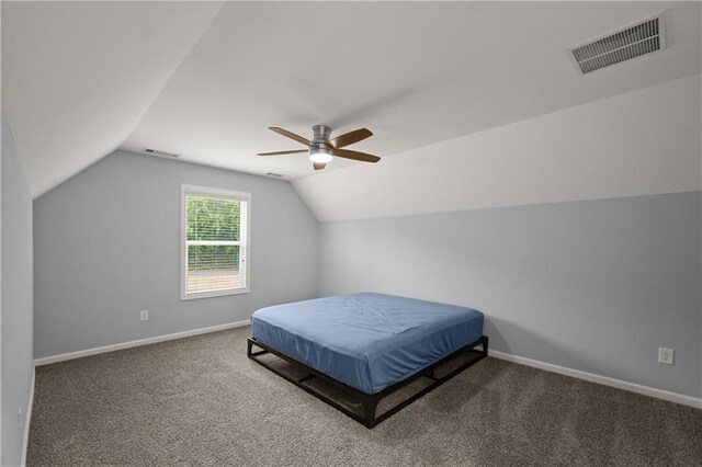 526 Wilbanks Rd, Alto, GA 30510 - carpeted bedroom with baseboards, vaulted ceiling, and visible vents