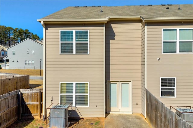 rear view of house with a patio area