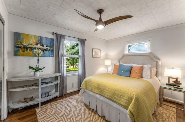 522 Trabert Ave NW, Atlanta, GA 30309 - bedroom with wood finished floors and ceiling fan