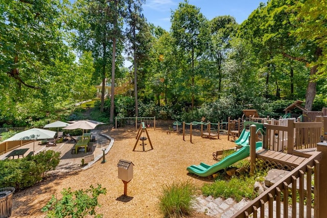 522 Trabert Ave NW, Atlanta, GA 30309 - community playground featuring view of wooded area
