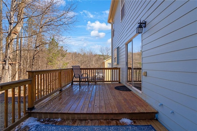 view of wooden terrace