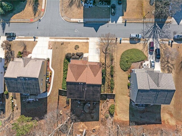 bird's eye view featuring a residential view