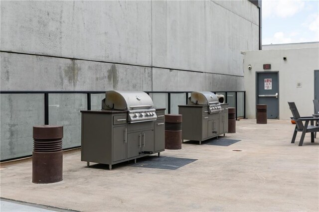 view of patio featuring grilling area and area for grilling