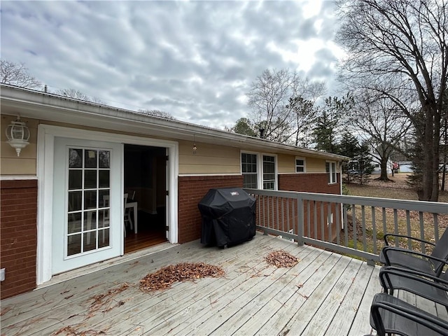 5862 Kitchens Rd SE, Mableton, GA 30126 - wooden terrace featuring grilling area
